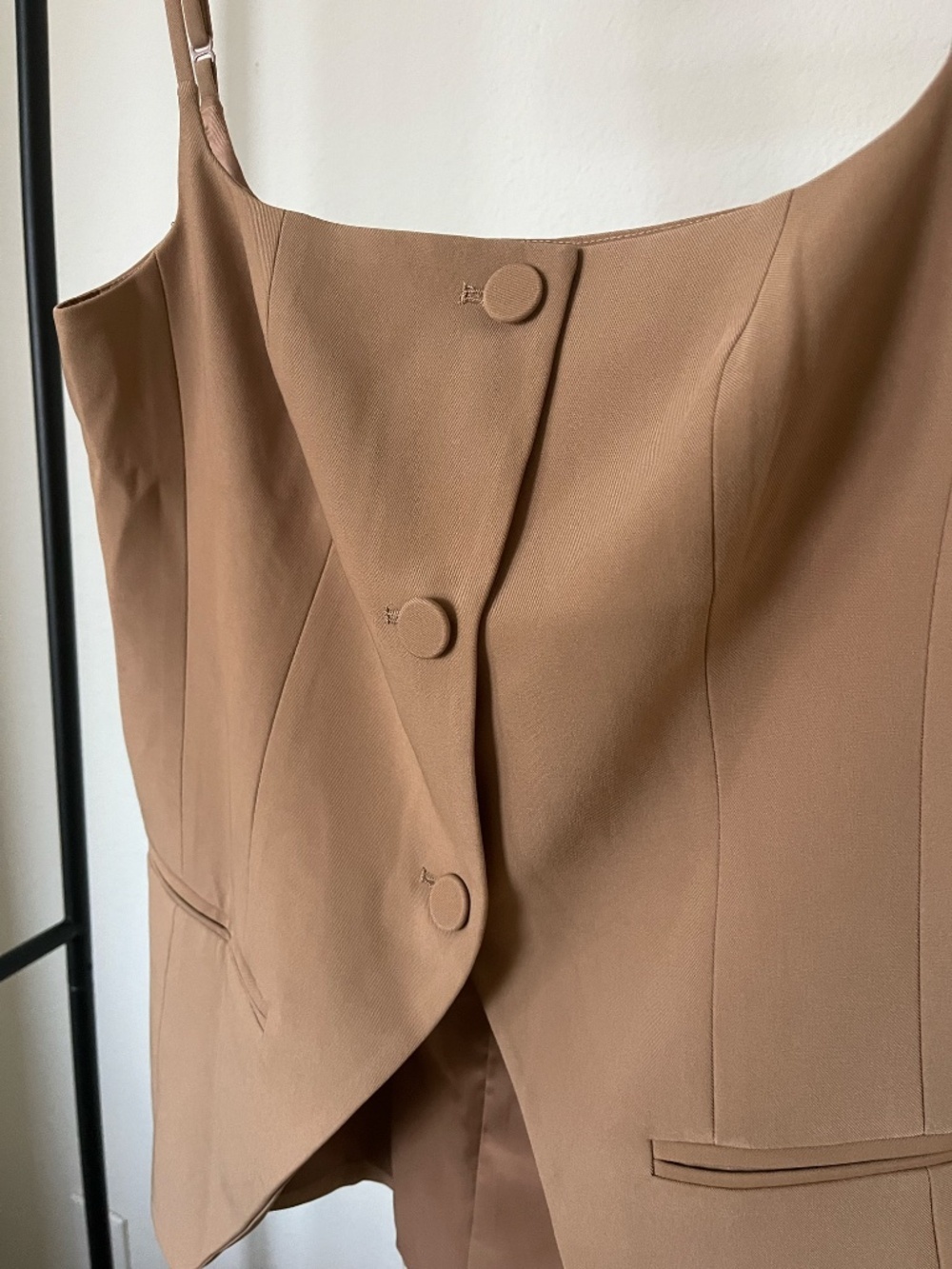NWT MARE MARE x ANTHROPOLOGIE | Square-Neck Vest in Neutral | Size Small - Picture 6 of 12